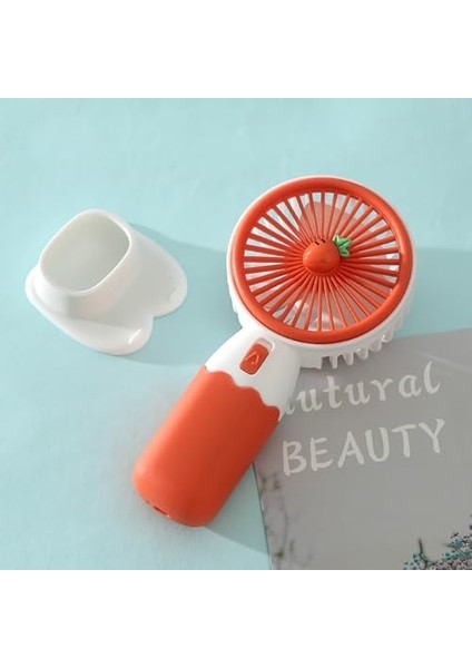 Mini Fan Masaüstü Taşınabilir Telefon Stantlı Vantilatör 2si 1 Arada Taşınabilir Masaüstü Vantilatör Yüksek Hızlı Vantilatör Asorti