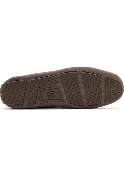 Erkek Vizon Süet Deri Loafer 25SFD630310