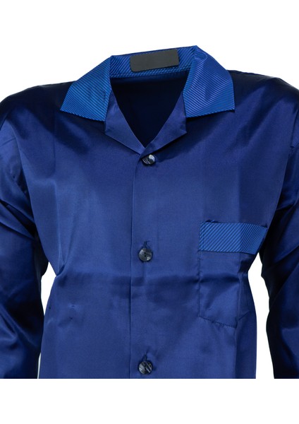 Erkek Şık Klasik Model Pijama Takımı Premium Saten Kumaş Kristal Model Cepli Tam Kalıp fiyatları