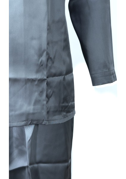 Erkek Şık Klasik Model Pijama Takımı Premium Saten Kumaş Eşsiz Model Cepli Tam Kalıp indirimleri