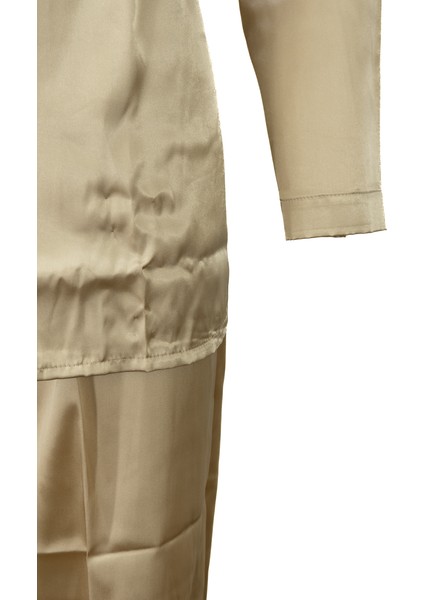 Erkek Şık Klasik Model Pijama Takımı Premium Saten Kumaş Eşsiz Model Cepli Tam Kalıp indirimleri