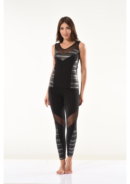 Tül Detaylı Tayt Takım 1506