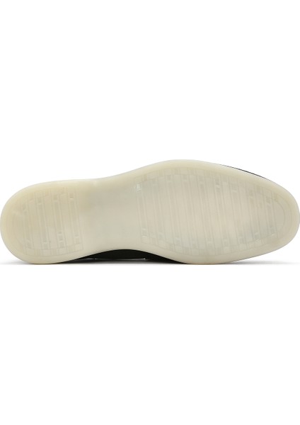 Erkek Siyah Deri Casual Loafer 25SFD680718