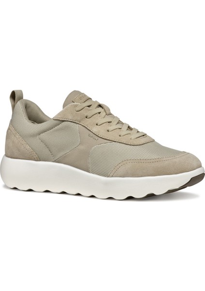Erkek Bej U Xtors D - Mesh + Suede Bağcıklı Süet Deri Sneaker U55LFD01422C5004 modelleri