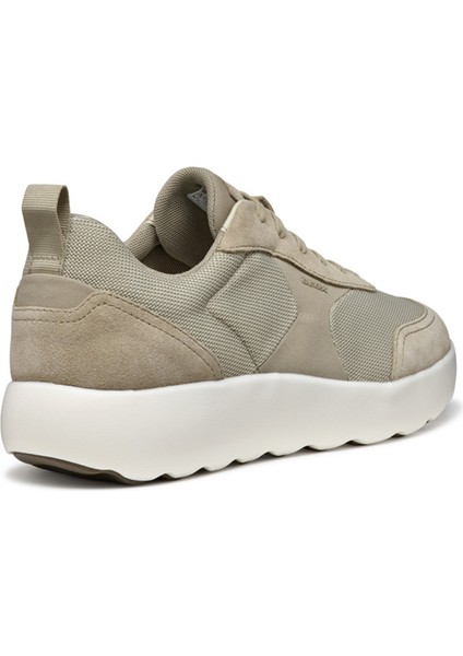 Erkek Bej U Xtors D - Mesh + Suede Bağcıklı Süet Deri Sneaker U55LFD01422C5004 fırsatları