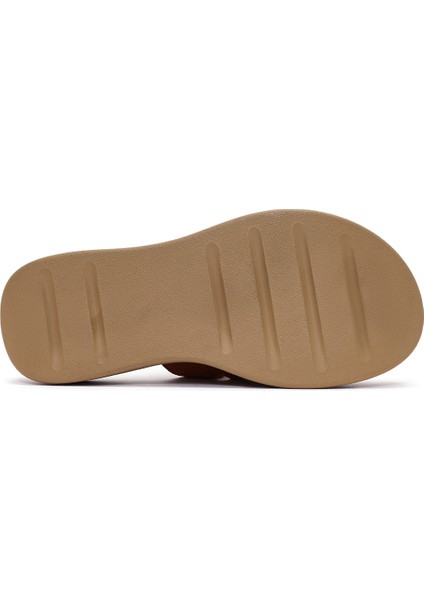 Kadın Tarçın Kalın Tabanlı Süet Deri Comfort Terlik 25SFD341310