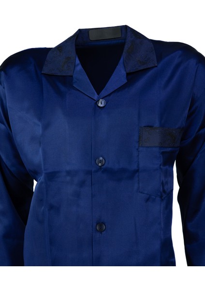 Erkek Şık Klasik Model Pijama Takımı Premium Saten Kumaş Eşsiz Model Cepli Tam Kalıp fiyatları