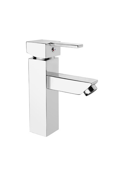 Trento Lüks Kare Krom Lavabo Bataryası