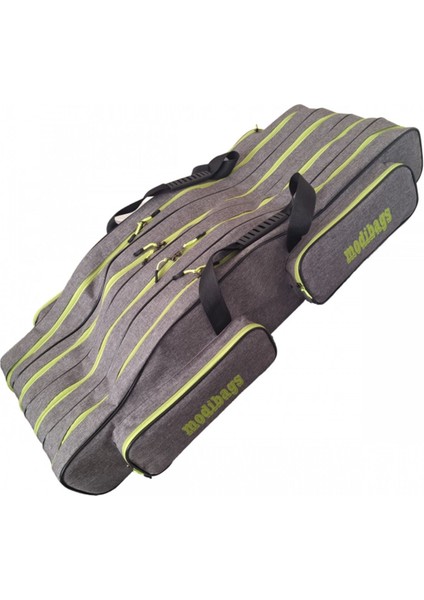 160 cm 4 Gözlü 4 Cepli Koyu Gri Olta Kamış Çantası fiyatları