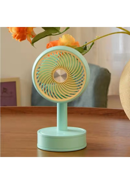 Şarjlı Yase Fan Mini Taşınılabilir El ve Masa Üstü 3 Kademeli Vantilatör