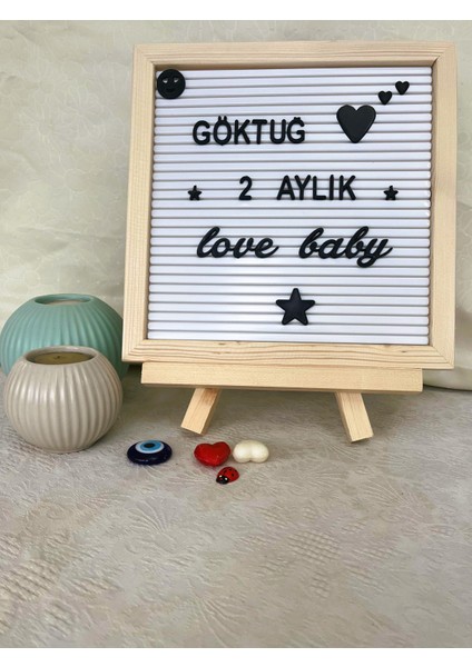 Fikirstore Ahşap Çerçeveli Özelleştirilebilir Mesaj Panosu Yazı Tahtası Seti fiyatları