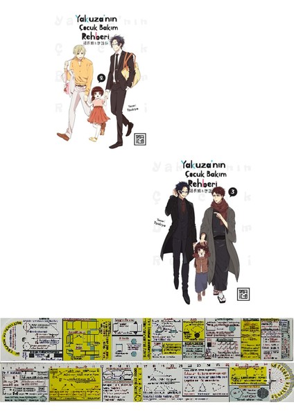 Yakuzanın Çocuk Bakım Rehberi 2-3. Ciltler Manga Seti + Mat. Öğreten Cetvel