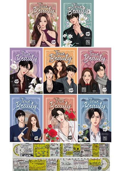 True Beuaty 8 Cilt Webtoon Seti + Mat. Öğreten Cetvel