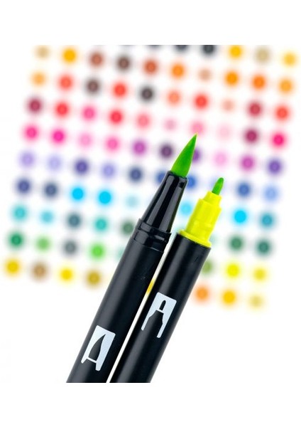 ABT Dual Brush Pen Grafik Kalemi 10'lu Set - Bright (Parla modelleri