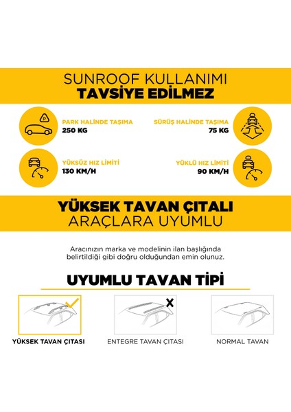 Volvo XC70 (Au) 2000-2008 Arası Uyumlu Ara Atkı - Siyah fırsatları