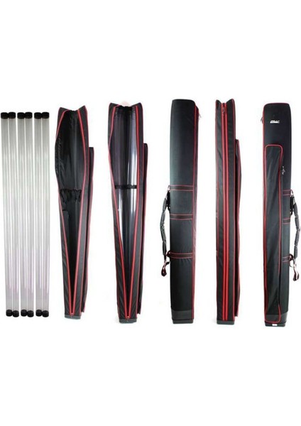 Tek Gözlü 6 Borulu 185CM Kırmızı Kamış Çantası