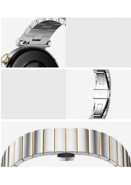 Huawei Watch Gt5 41MM Ile Uyumlu Renk Detaylı 18MM Paslanmaz Çelik Metal Kordon Kayış modelleri