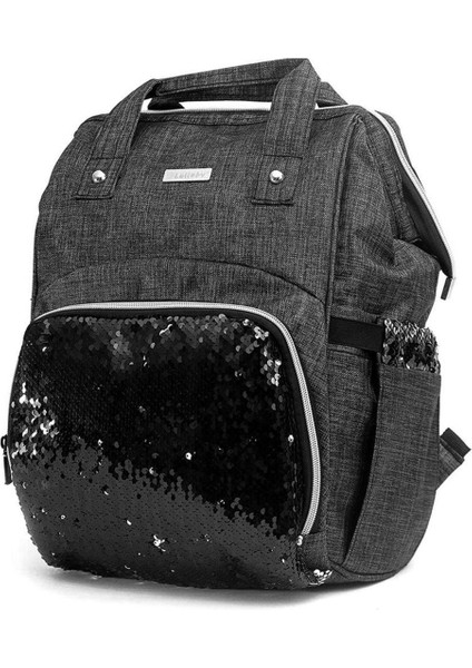 LBY-305 Olimpos Parlak Siyah Sırt Çantası
