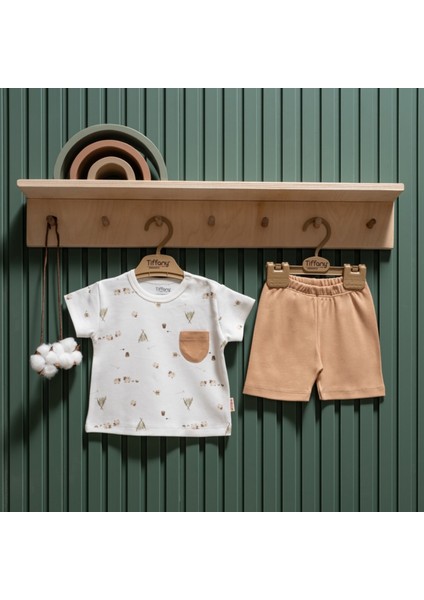Tiffany Baby Happy Lambs Organik Theme Şort Takım 33104