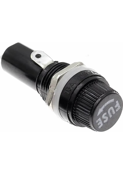 Panel Montaj 5X20MM Cam Sigorta Kutusu 10A 250V R3-12 Elektrikli Cihaz Ev Aletleri Makine Motor Sürücü 12MM Montaj Deliği indirimleri
