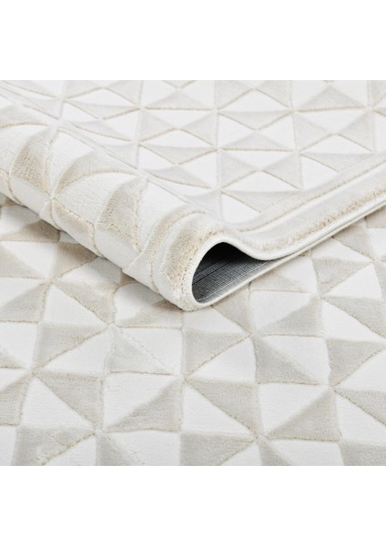 Latte Krem Yumuşak Peluş Dokuma Halı Yolluk Çocuk Odası Oturma Odası Salon Mutfak Halısı Y485A_WR26