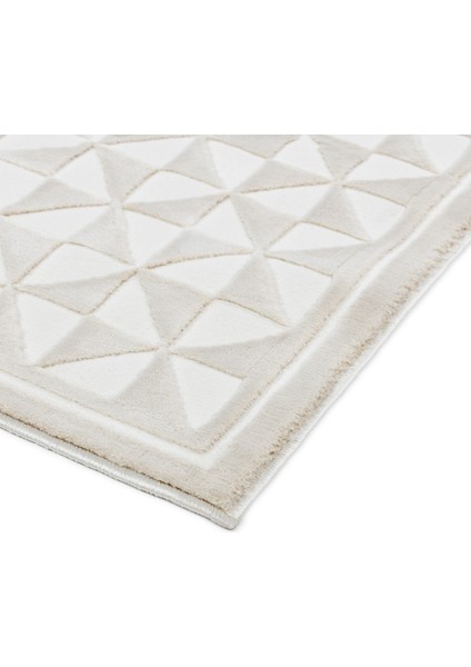 Latte Krem Yumuşak Peluş Dokuma Halı Yolluk Çocuk Odası Oturma Odası Salon Mutfak Halısı Y485A_WR26
