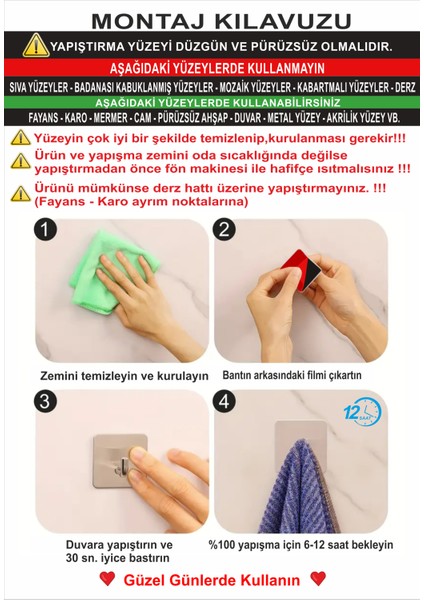 2'li Kendinden Yapışkanlı Paslanmaz Banyo Askısı / Mutfak Askısı / Havlu Askısı / Havluluk fırsatları