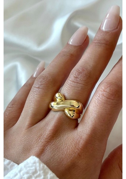 Premium Seri X Tasarım Cilalı Ayarlanabilir Kadın Yüzük