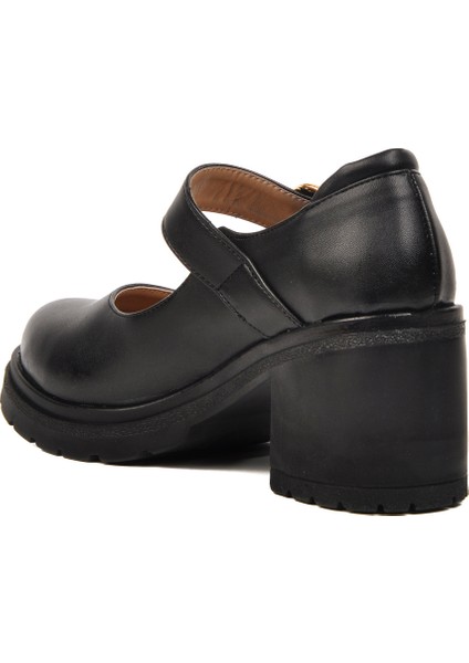 Siyah Topuklu Kadın Casual Ayakkabı 572403 Z fırsatları