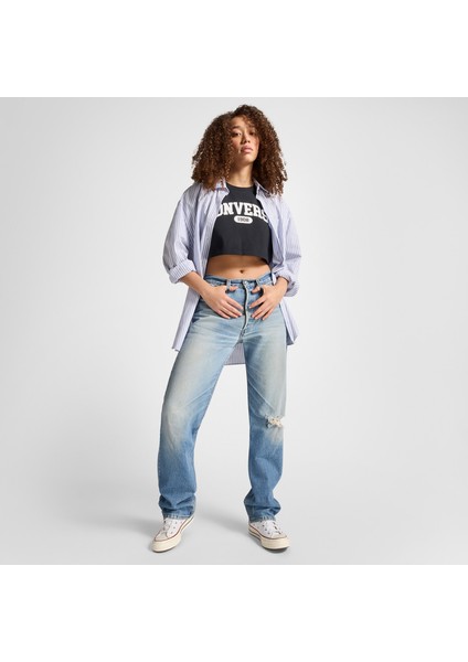 Sporty Cropped Kadın Siyah T-Shirt modelleri