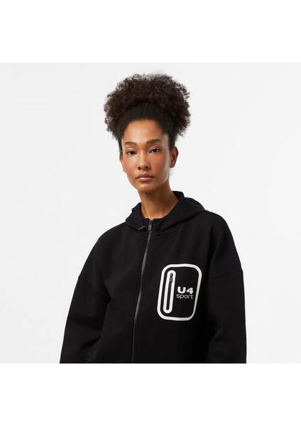 Unıted4 Sport Kadın Siyah Sweatshirt