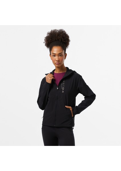 Unıted4 Sport Full Zipped Kadın Siyah Sweatshirt