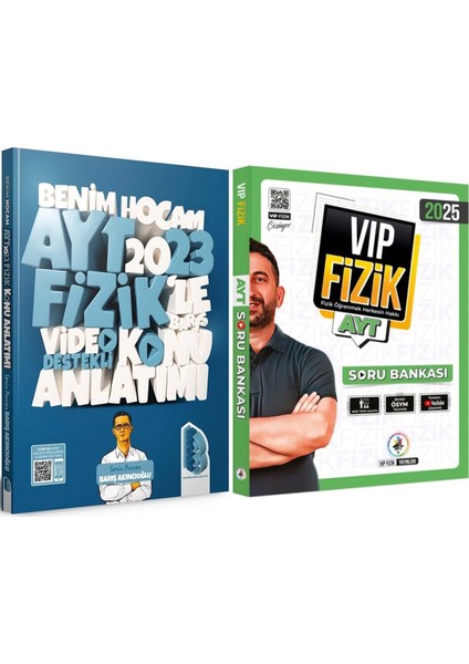 Benim Hocam 2023 Ayt Fizik Konu ve Kr Akademi Vip Soru Bankası Seti 2 Kitap