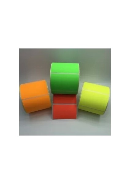 Neon Etiket 40X80 1.000´Lİ (Yeşil)