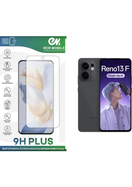 Oppo Reno 13F Ekran Koruyucu Mat Parmak Izi Bırakmayan Uyumlu Esnek Nano Kırılmayan