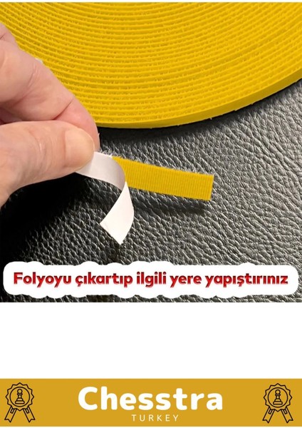 İz Bırakmayan Süper Güçlü Kendinden Yapışkanlık Ahşap Kalite Sineklik Yedek 4mt Cırt Bant 2 Adet