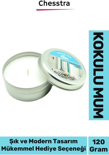 Premium Aromaterapi Arınma Huzur Meditasyon Yoga Esans Dekoratif Mum Oda Kokusu 120G Teneke Kutu
