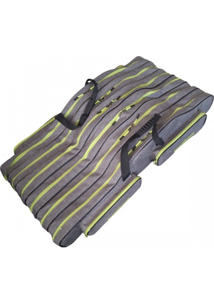 150 cm 6 Gözlü 4 Cepli Koyu Gri Olta Kamış Çantası