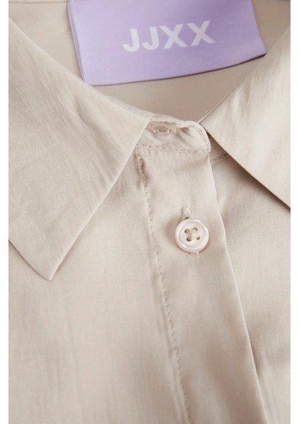 Kadın Jxfıe Rahat Kesim Uzun Kollu Gömlek 12270927 Bej modelleri