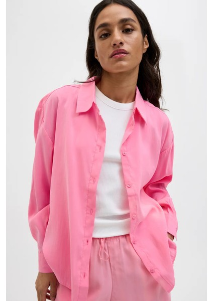 Kadın Jxfıe Rahat Kesim Uzun Kollu Gömlek 12270927 Pembe modelleri