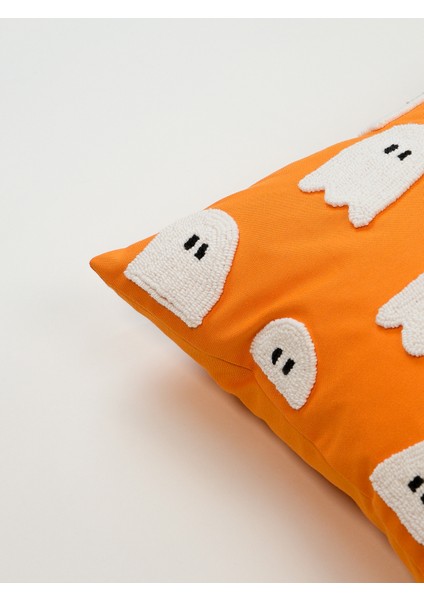 Pa cm an Hayalet Punch Kırlent Kılıfı- Turuncu modelleri