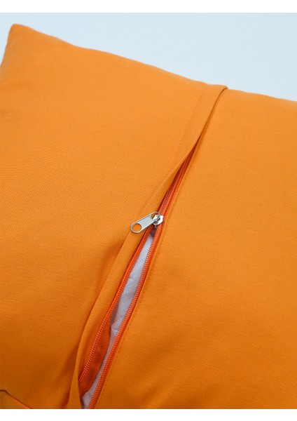 Electric Flow - Soyut Desen - Punch Kırlent Kılıfı - Turuncu/Saks indirimleri