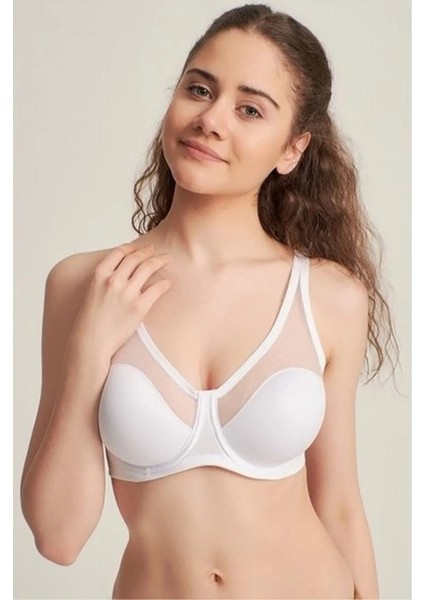 2'li Avantajlı Paket Fanetta Soft C Cup Bra -Kadın Toparlayıcı Tüllü Ince Soft Sütyen 9200C