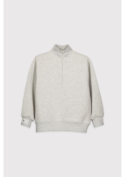 Dik Yaka Fermuarlı Sweatshirt fiyatları