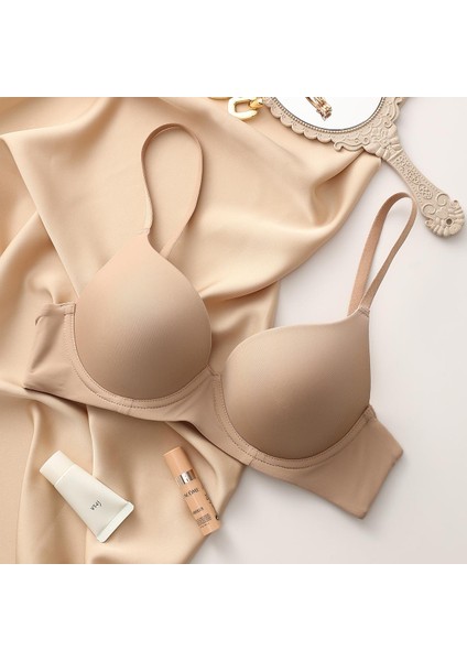 Push Up Sütyen Toparlayıcı 3'lü Set Siyah Beyaz Ten Mono B Kap Sütyen