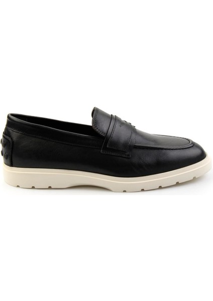 Siyah Leather Erkek Casual Ayakkabı E01087113103