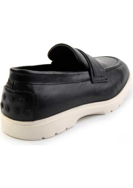 Siyah Leather Erkek Casual Ayakkabı E01087113103 modelleri