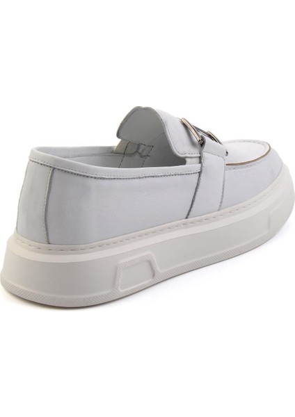 Beyaz Leather Erkek Loafer Ayakkabı E01080208803 modelleri