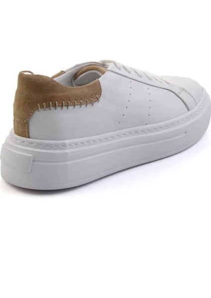Beyaz Leather Erkek Sneaker E01087114303 modelleri