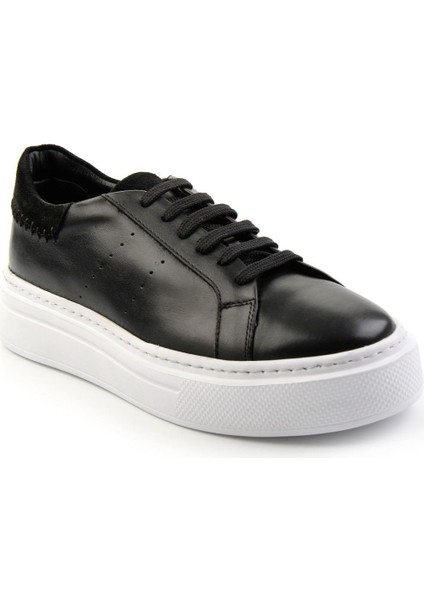 Siyah Leather Erkek Sneaker E01087114303